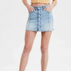 American Eagle Denim Button Up Skirt, US8